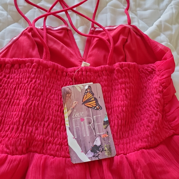 Fire Ruched Chiffon Dress - Picture 6 of 10